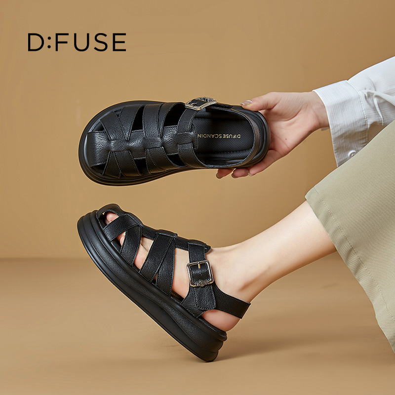 13518395.墨斯本D:Fuse/迪芙斯新款潮流时尚舒适轻便透气女鞋星期六集团DFE211501I