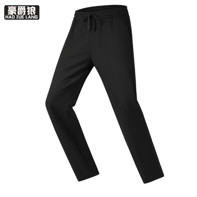 13519010.男士夏季薄款亚麻天丝休闲裤凉感透气松紧腰弹力中青年运动长裤潮