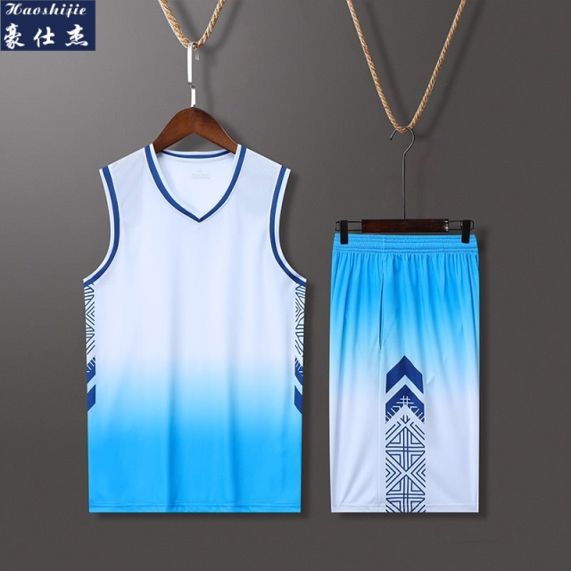 13519769.《轻薄透气》夏季新款篮球服男运动套装青少年比赛运动服