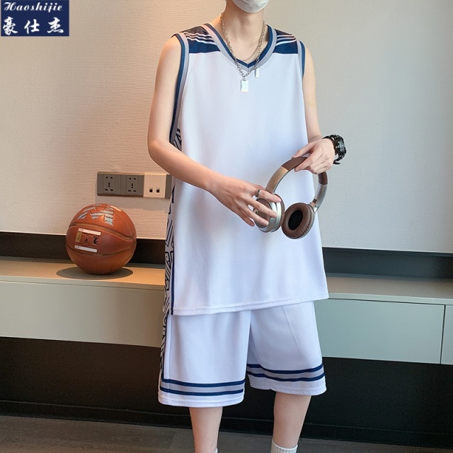 13519773.《百搭潮流》夏季篮球服运动球服男青少年比赛训练背心球服