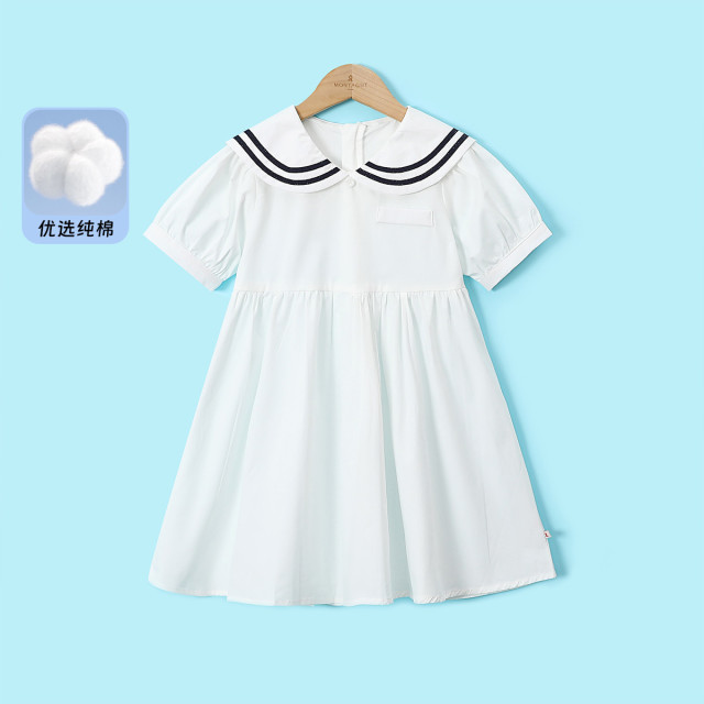 13522443.童装女童夏季学院风棉布裙儿童【2026新款】舒适穿搭中学生连衣裙