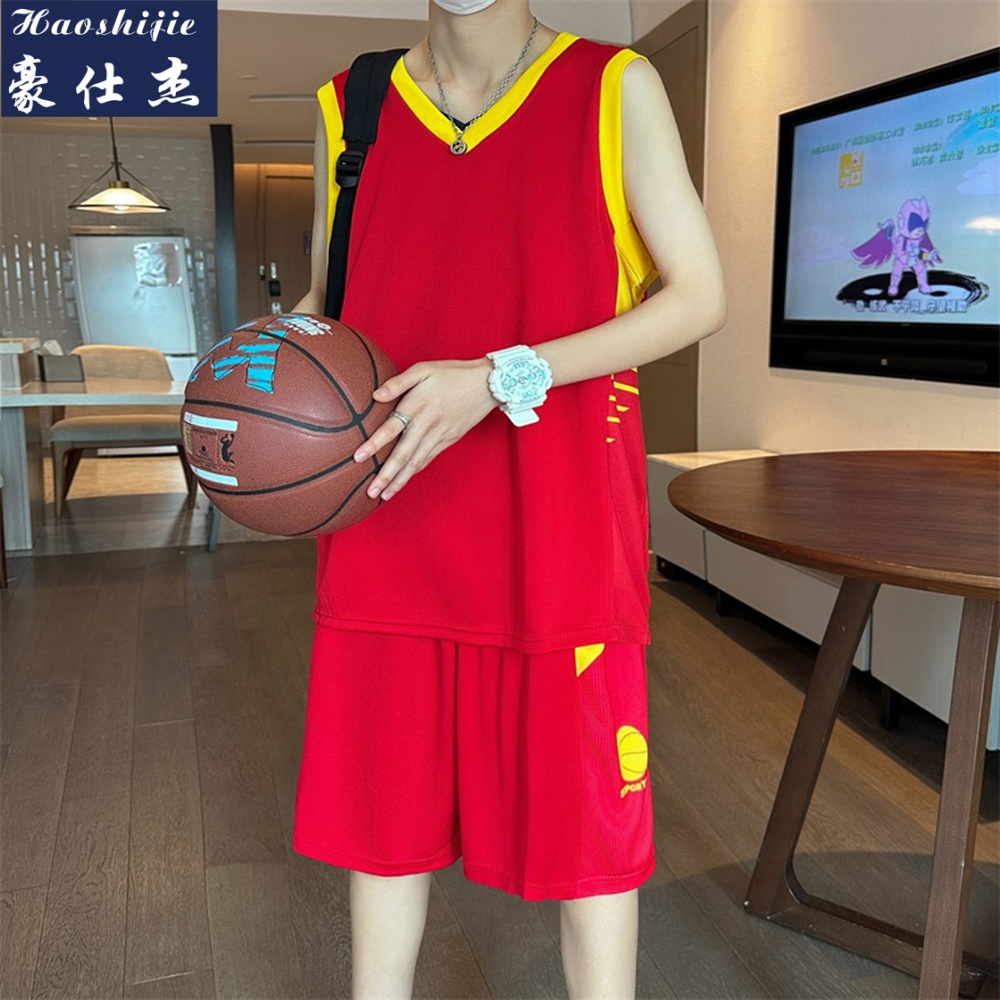 13525138.《速干休闲潮流》夏季篮球服套装男女生运动服比赛训练服
