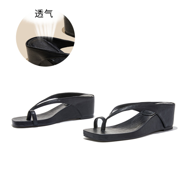13527499.墨斯本方头套趾人字拖鞋女款新款时尚轻便外穿百搭休闲女式拖鞋12769