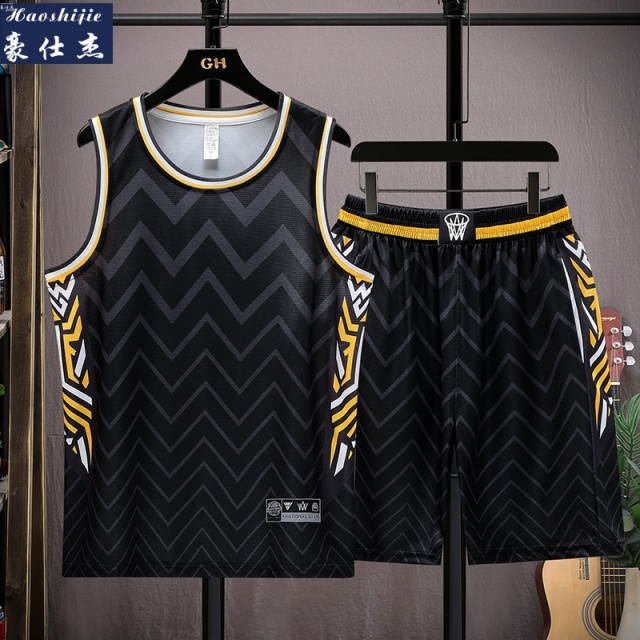 13533825.潮流舒适比赛训练夏季新款篮球服运动套装男青少年