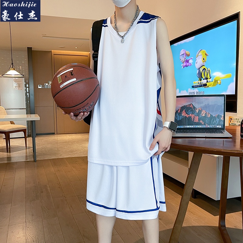 13533851.《百搭潮流》夏季篮球服套装男青少年百搭速干比赛运动服