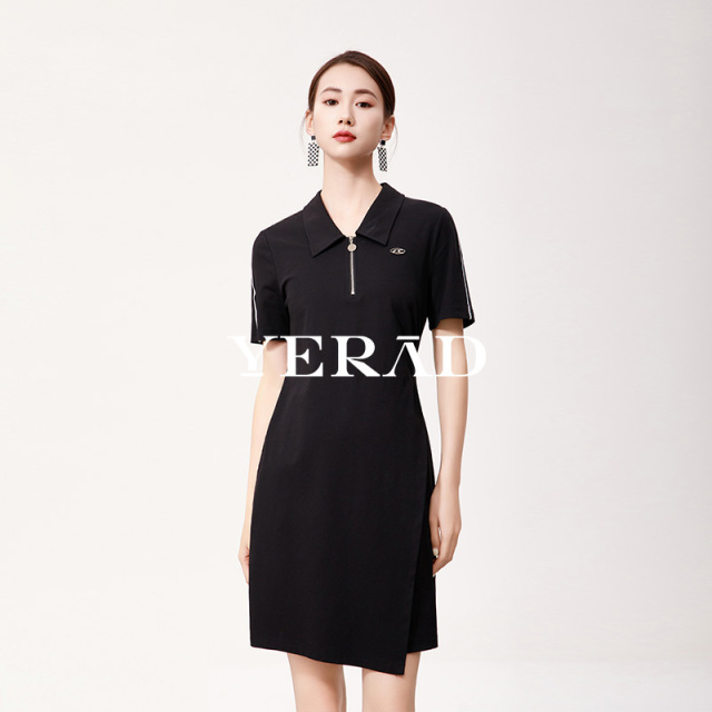 13536330.【娅丽达】运动休闲时尚polo衫设计连衣裙短裙女