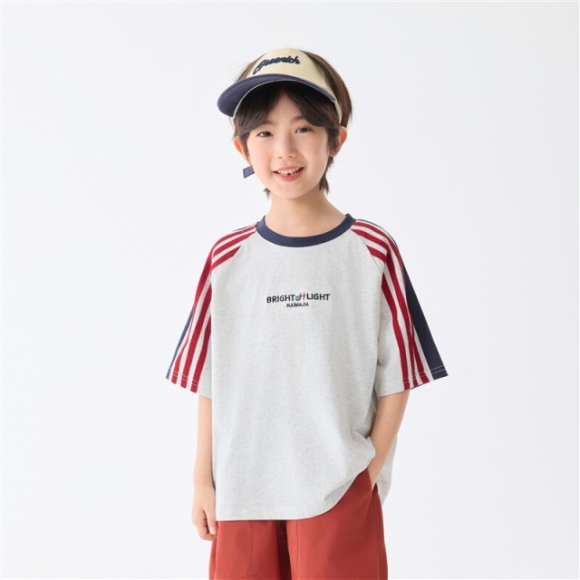 13692741.海妈家童装男童短袖T恤夏薄款2026新儿童索罗那凉感半袖上衣夏装