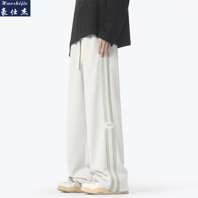 13537449.《百搭潮流》春夏季爆款休闲显高潮流个性时尚宽松休闲裤