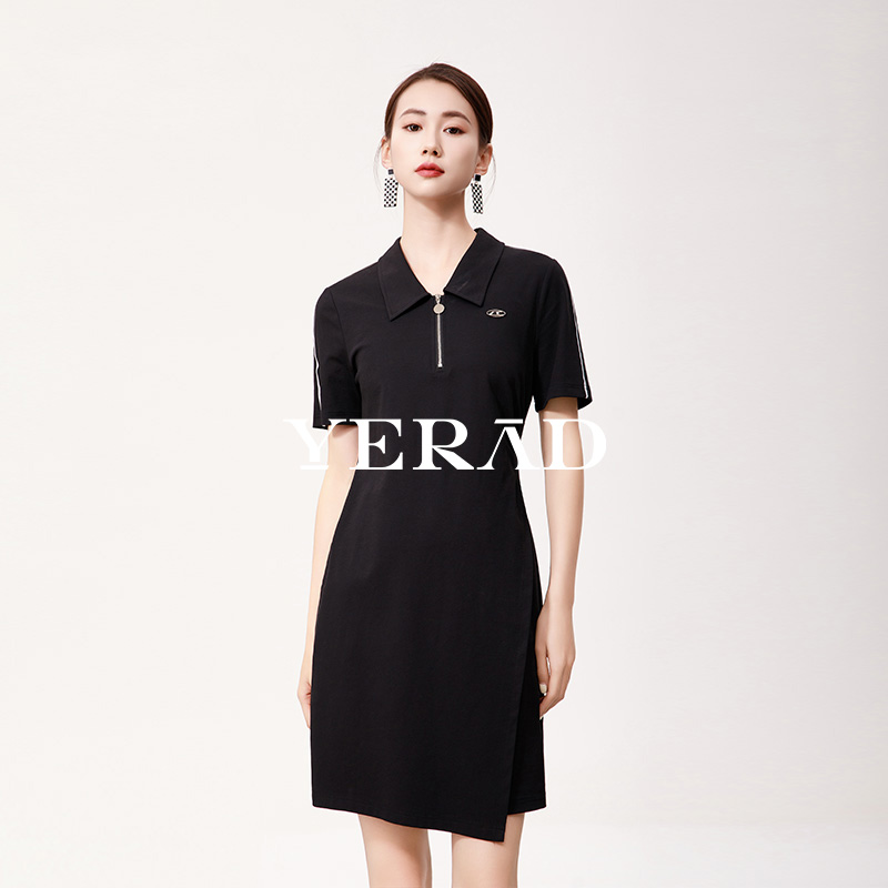 13536330.【娅丽达】运动休闲时尚polo衫设计连衣裙短裙女