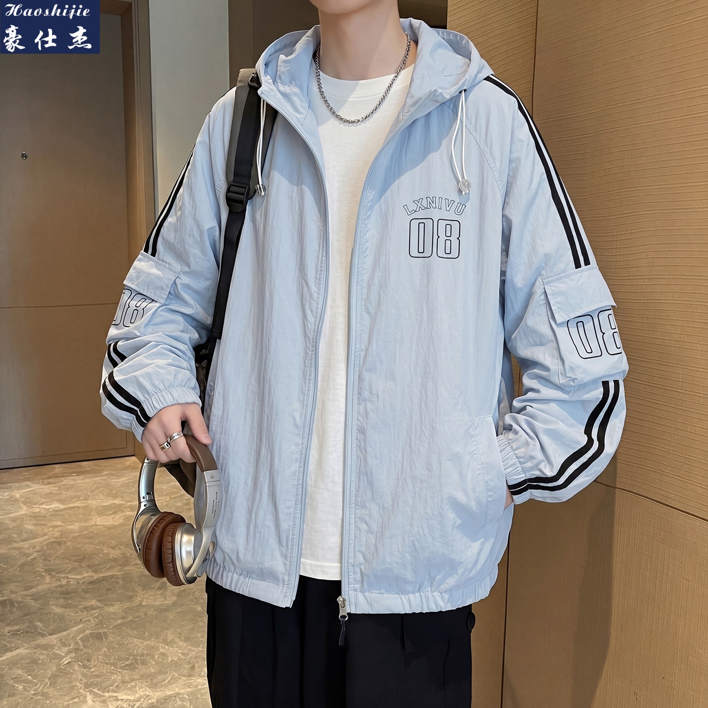 13539663.《潮流百搭》夏季新款户外青少年防晒衣男透气皮肤衣
