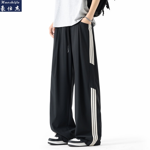 13539662.《百搭潮流》夏季新款冰丝男弹力透气青少年男休闲裤