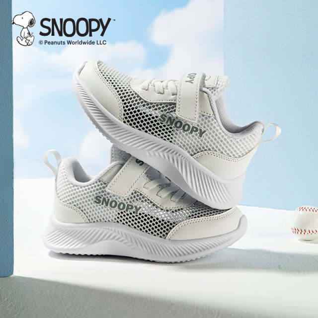 13537932.SNOOPY史努比童鞋魔术贴男女童夏季网面透气儿童运动鞋