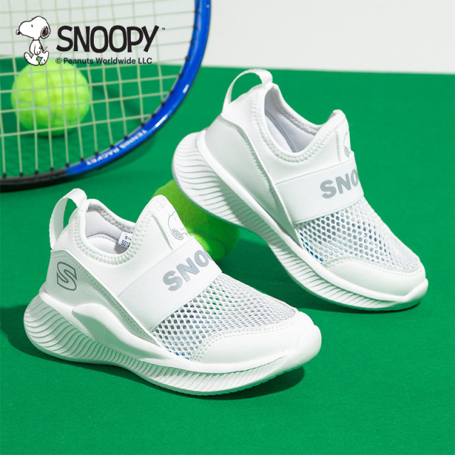 13537942.SNOOPY史努比童鞋一脚蹬跑步鞋男女童2026春夏透气运动鞋