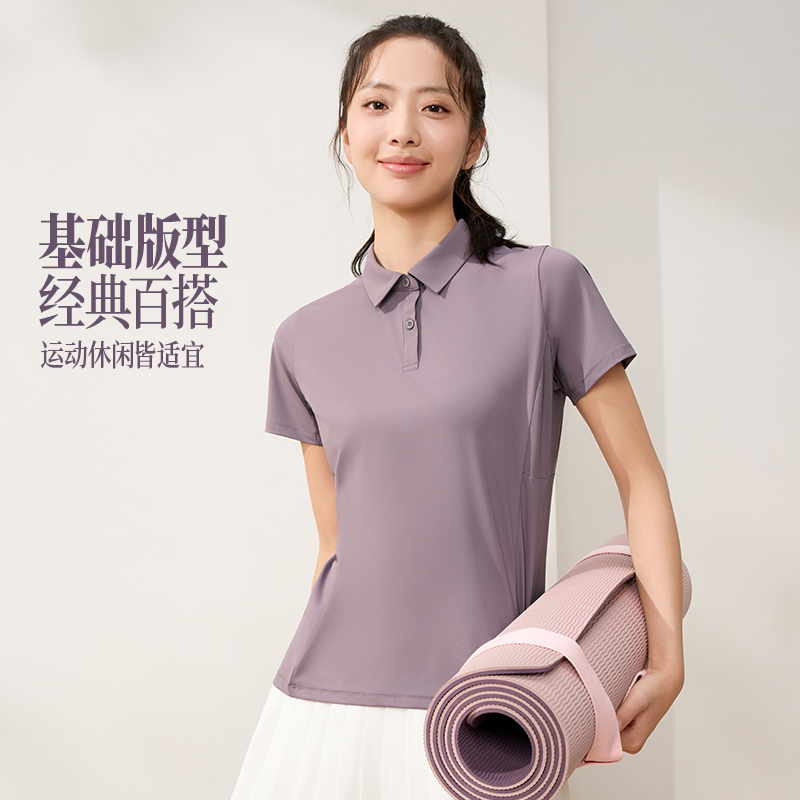 13584849.361°风荷运动T恤女装新款冰感透气POLO衫女士速干翻领短袖662624121