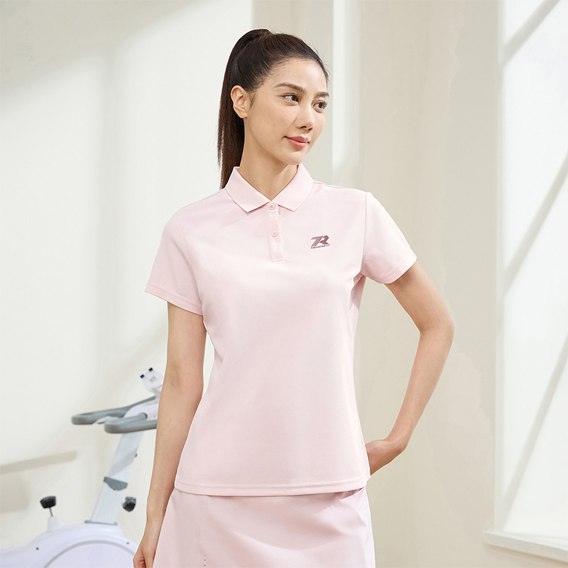13584884.361°运动t恤女装新款POLO休闲舒适上衣翻领短T恤662424130H