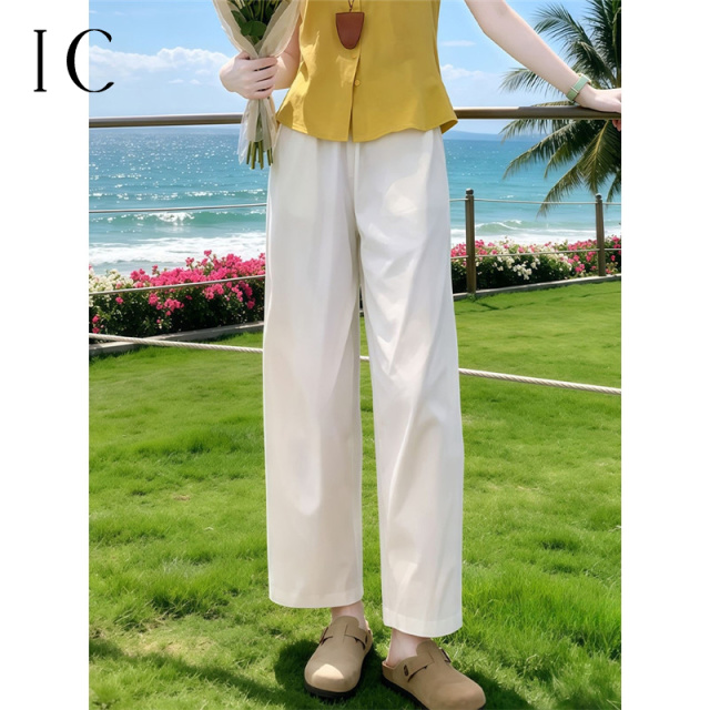 13589954.通勤百搭宽松阔腿休闲裤