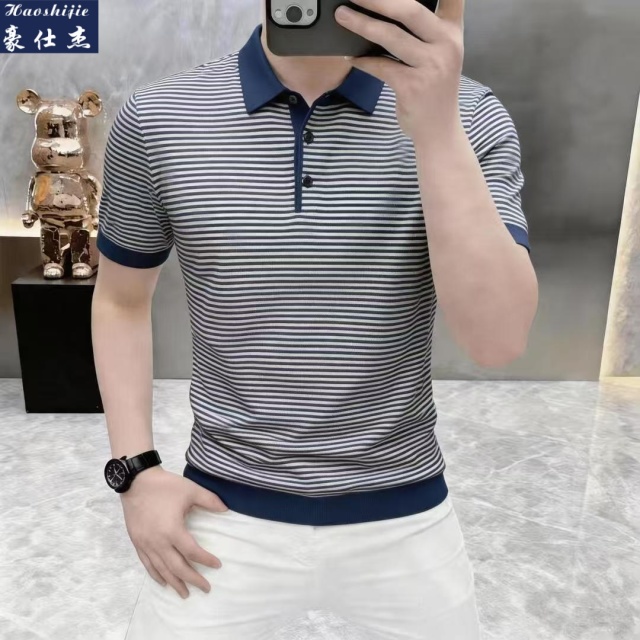 13591279.《百搭潮流》夏季新款时尚潮流时尚欧版休闲百搭POLO衫上衣