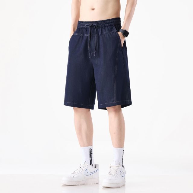 13599920.歌谛婕 天丝薄款男士直筒休闲百搭短裤潮牌