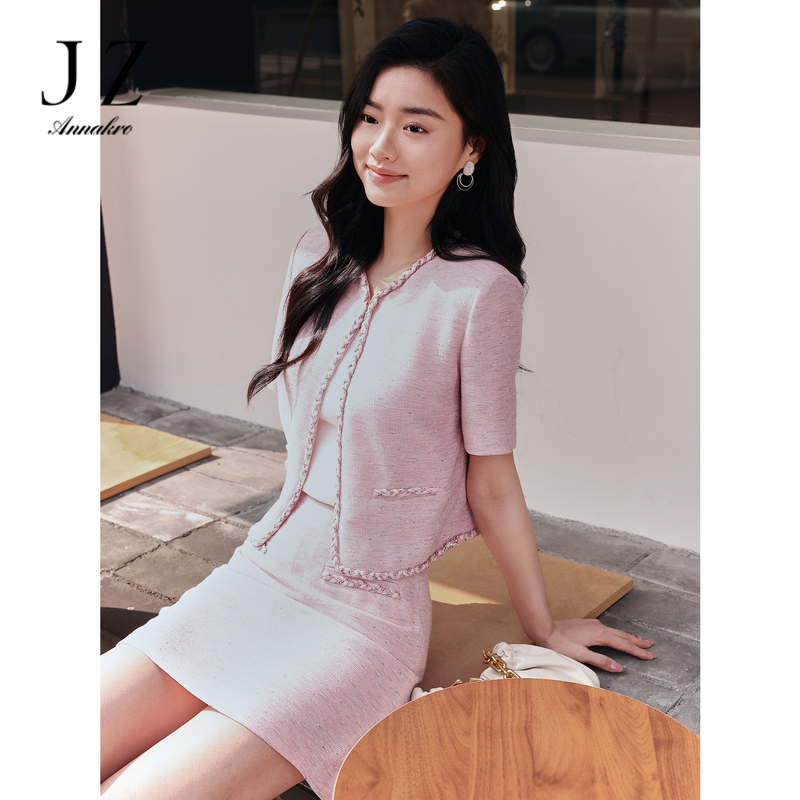 13605247.商场同款JZ玖姿千金风芭蕾小香外套女装夏季新款JWEX40506
