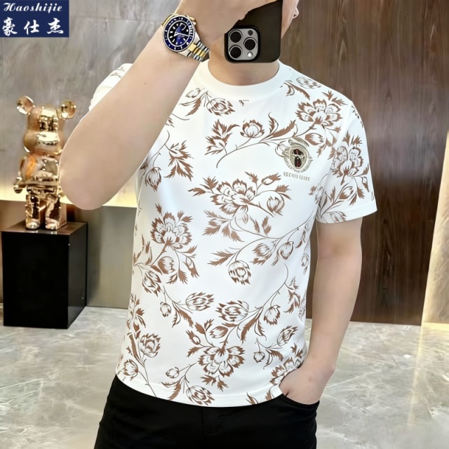 13603992.《百搭潮流》夏季新款简约休闲男士短袖T恤男装上衣服T恤