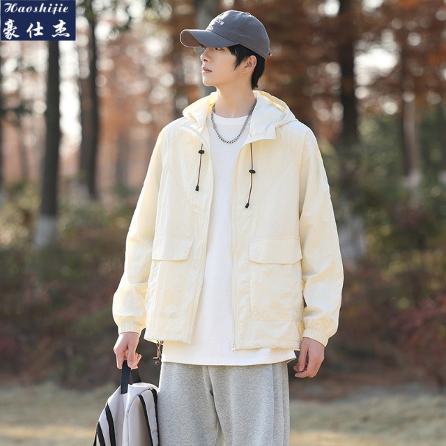 13613084.《百搭潮流》夏季男女同款防紫外线运动休闲百搭防风防晒夹克