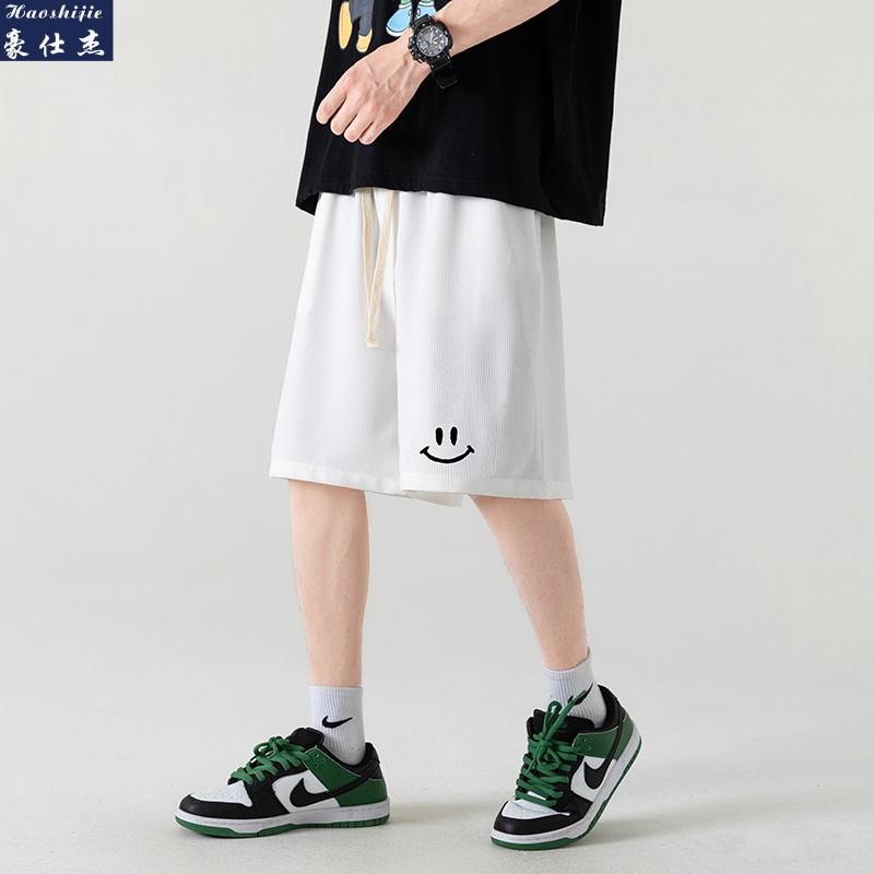 13616740.《简约时尚》夏季爆款港风宽松短裤男士休闲透气五分裤