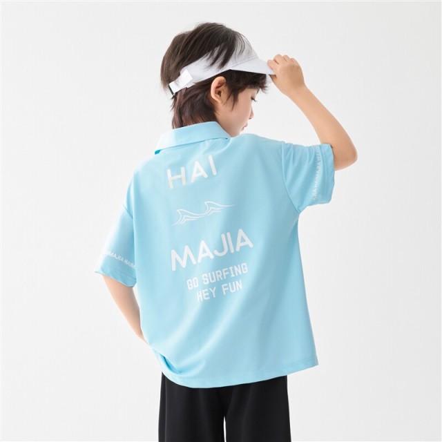 13692657.海妈家童装男童POLO衫短袖T恤夏装2026新款儿童凉感抑菌半袖上衣