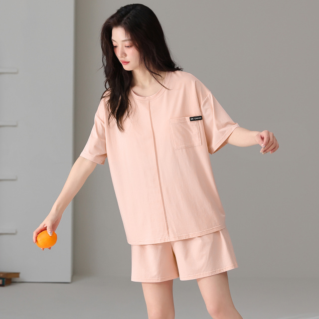 13619167.派邦奴莫代尔棉短袖简约女生舒适透气可外穿家居服夏ck