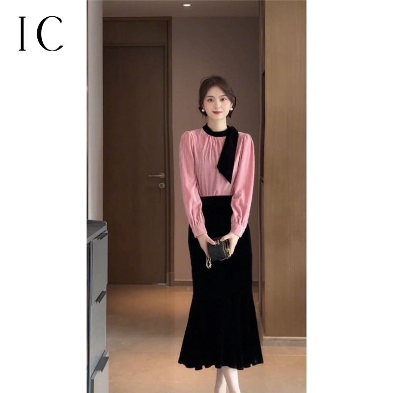 13622011.【单件上衣】法式优雅淑女洋气减龄显瘦衬衣舒适撞色肩带上衣