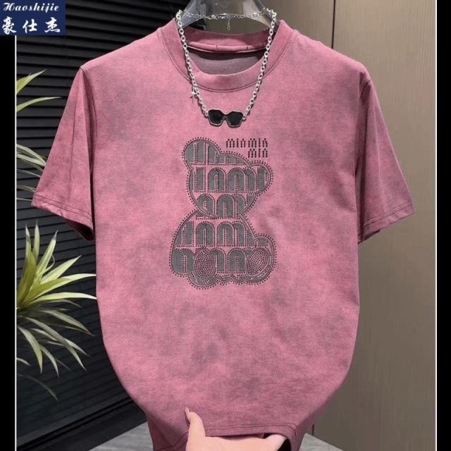 13622759.《百搭潮流》夏季新款圆领短袖棉T恤男凉感透气T恤
