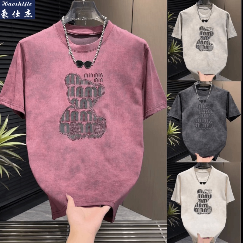13622759.《百搭潮流》夏季新款圆领短袖棉T恤男凉感透气T恤