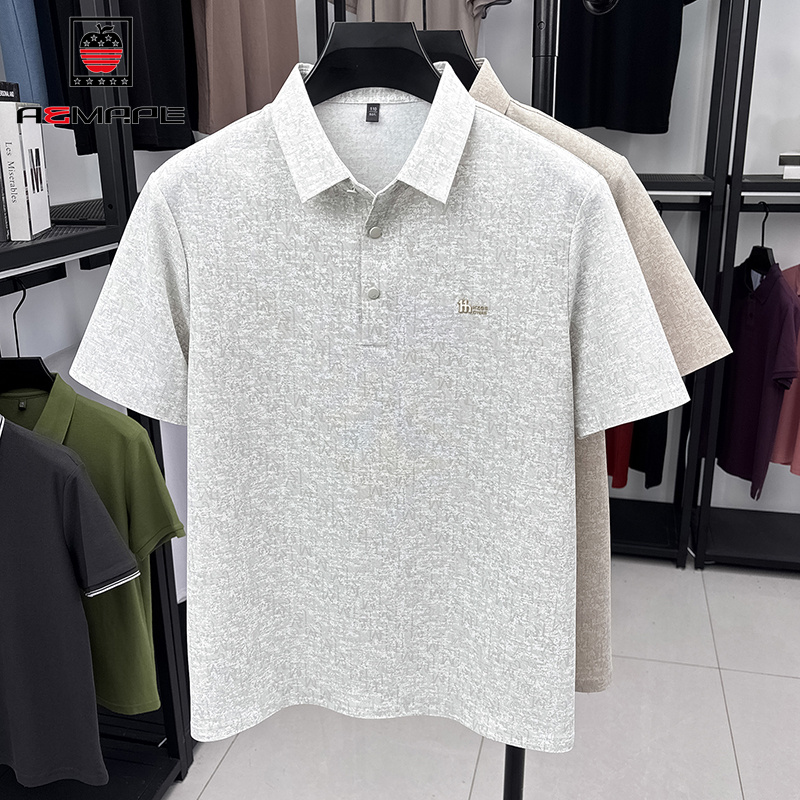 13627421.AEMAPE短袖POLO衫男夏季宽松舒适青年时尚翻领百搭短袖POLO衫