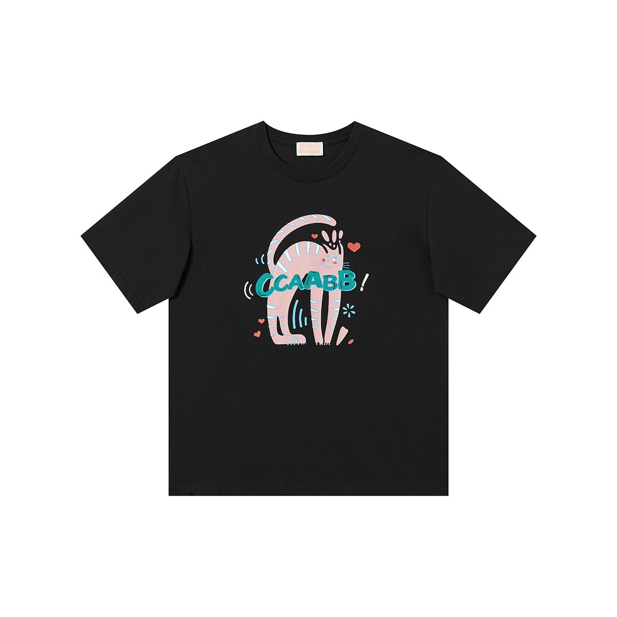 13715498.i.t ccaabb女装2025夏季休闲日常百搭印花短袖T恤