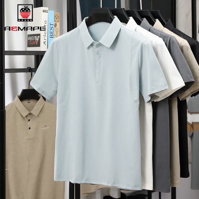 13627427.AEMAPE短袖POLO衫男夏季舒适有型青年翻领休闲百搭短袖POLO衫