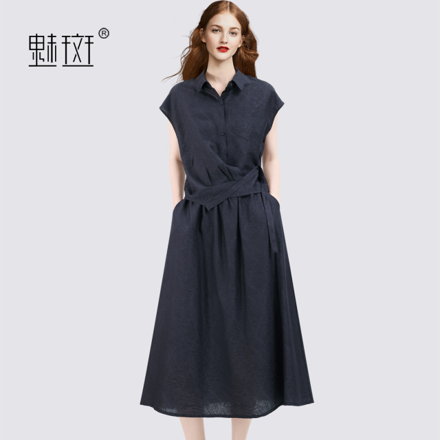 13630620.魅斑衬衫半身裙两件套套装