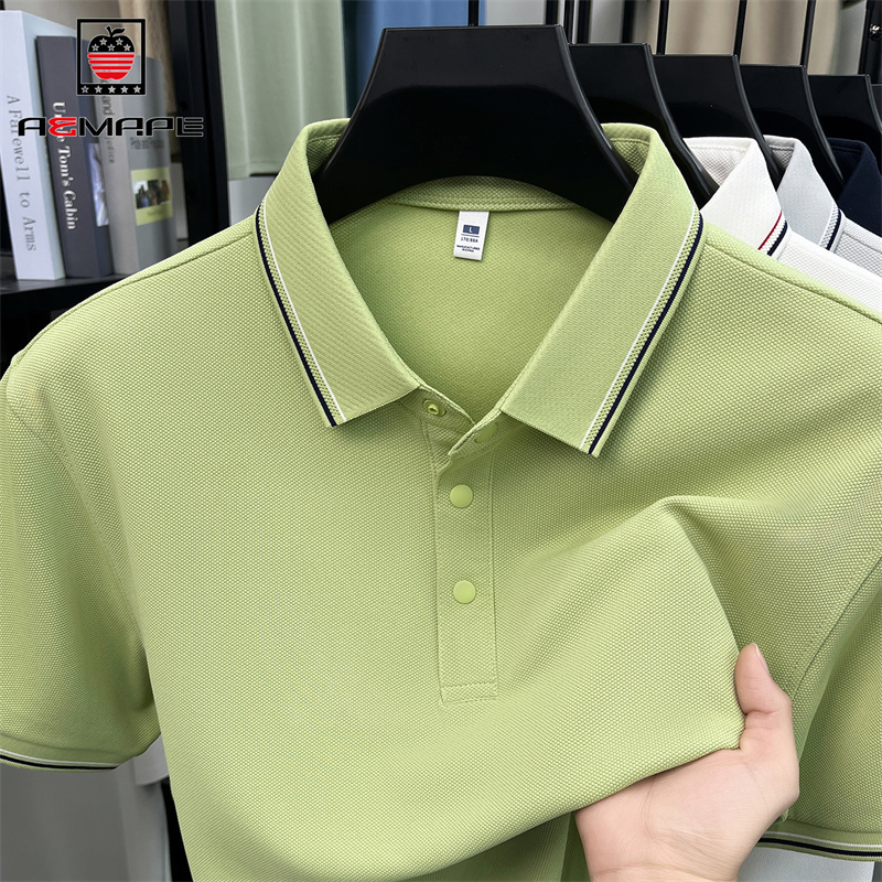 13633240.AEMAPE短袖POLO衫男夏季亲肤舒适青年高品质百搭短袖POLO衫