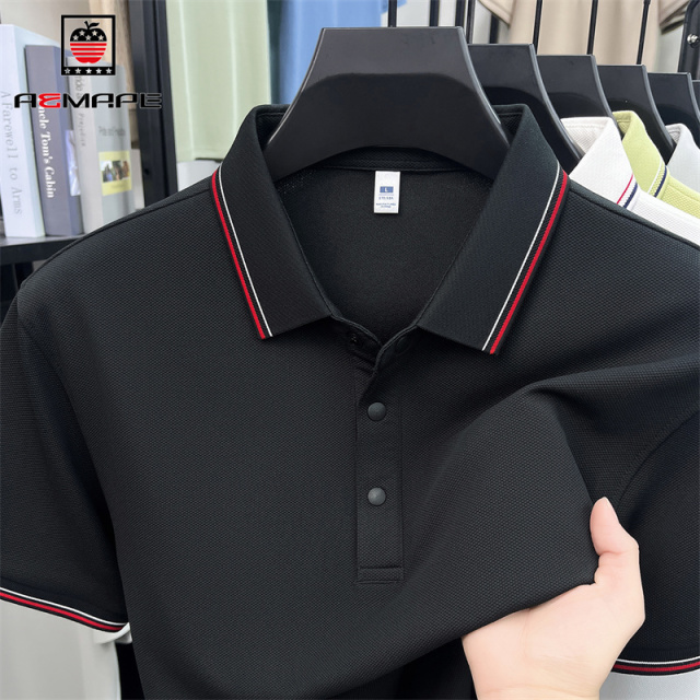 13633240.AEMAPE短袖POLO衫男夏季亲肤舒适青年高品质百搭短袖POLO衫