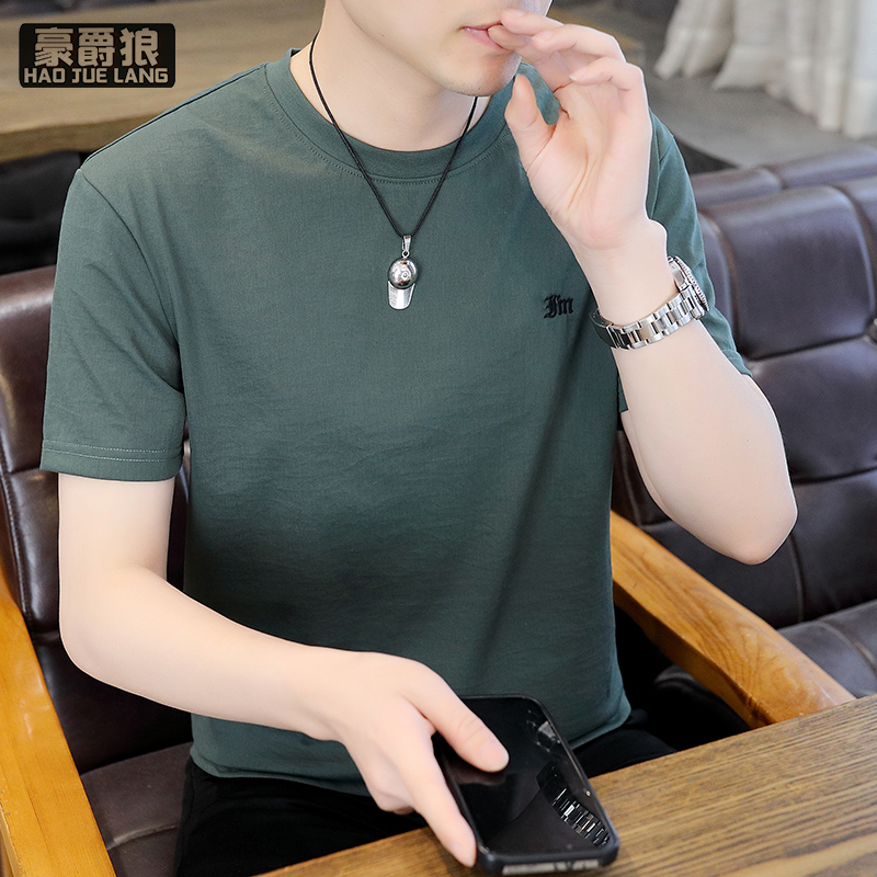 13633538.棉麻短袖丅血男薄款宽松中国风上衣男士t恤亚麻透气夏季潮流简约