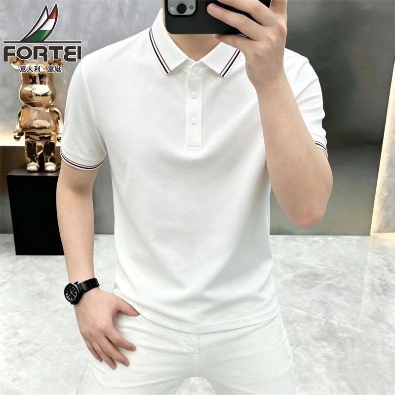 13638562.【99元任选2件】富铤短袖POLO衫男夏季青年时尚翻领休闲百搭短袖POLO衫