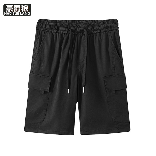 13654475.冰丝工装短裤男夏季薄款莱赛尔天丝运动休闲五分裤子新款宽松