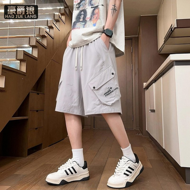 13654435.夏季工装短裤男士新款潮牌透气五分裤子青少年学生休闲运动裤