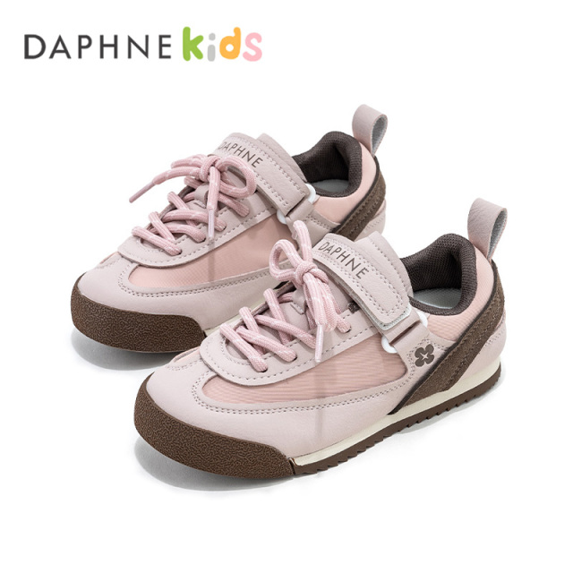 13654982.DAPHNE Kids达芙妮童鞋休闲鞋2026秋季新款儿童百搭时尚童鞋防滑魔术贴女鞋子
