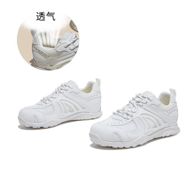 13661121.墨斯本真皮垫纯色系带软底阿甘鞋新款潮流时尚运动轻便舒适透气百搭女式休闲鞋12762