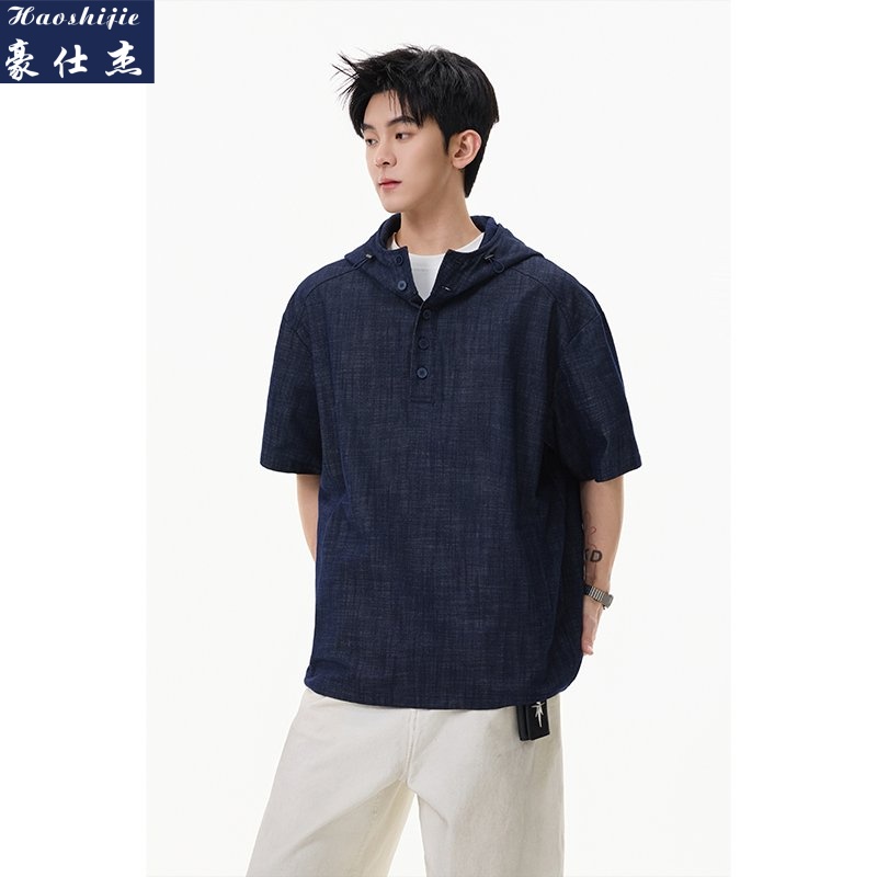 13663993.《休闲舒适》夏季新款男士潮流时尚休闲T恤短袖上衣