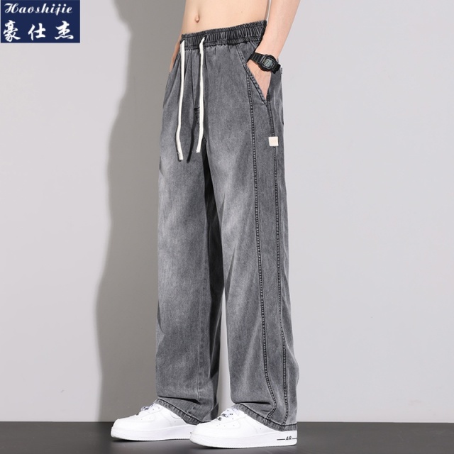 13663998.《舒适柔软》天丝弹力莱赛尔牛仔裤男裤子