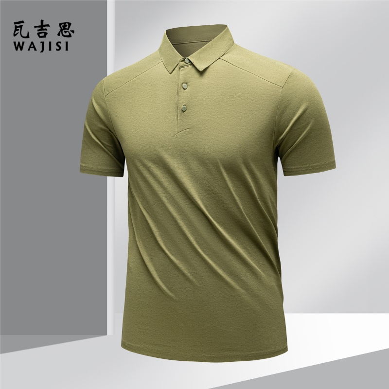 13666288.夏季鸟家平替翻领短袖T恤男女户外商务休闲透气半袖POLO衫打底衫