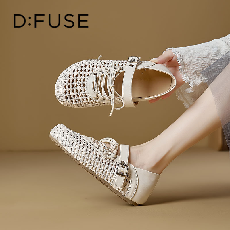 13670005.墨斯本D:Fuse/迪芙斯新款镂空编织透气女单鞋星期六集团DFE111115J