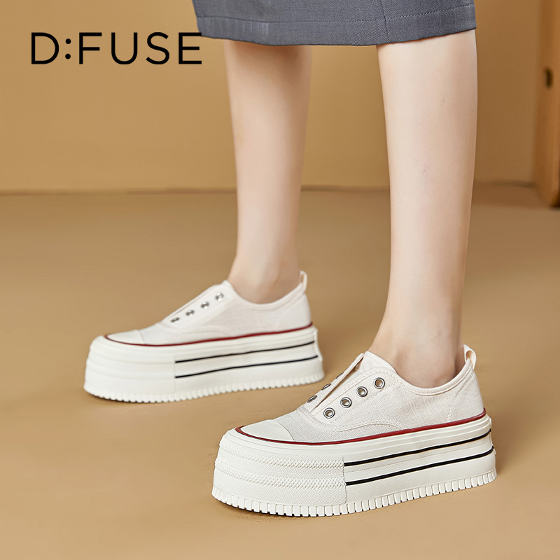 13670004.墨斯本D:Fuse/迪芙斯新款松糕厚底潮款休闲运动女鞋星期六集团DFE111238J