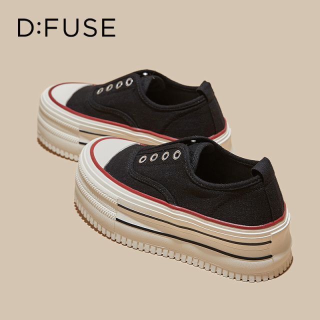 13670004.墨斯本D:Fuse/迪芙斯新款松糕厚底潮款休闲运动女鞋星期六集团DFE111238J