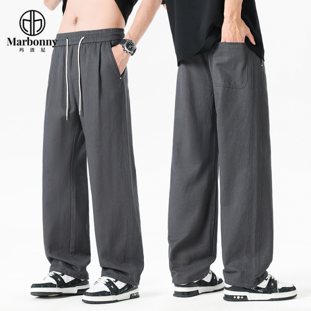 13670691.夏新品主推莱赛尔天丝棉直筒两穿休闲裤